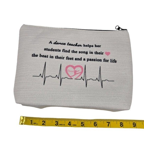 Dance Teacher Pink Accessories Bag, Make-Up, Appreciation Gift, Cosmetic Bag - Picture 4 of 6